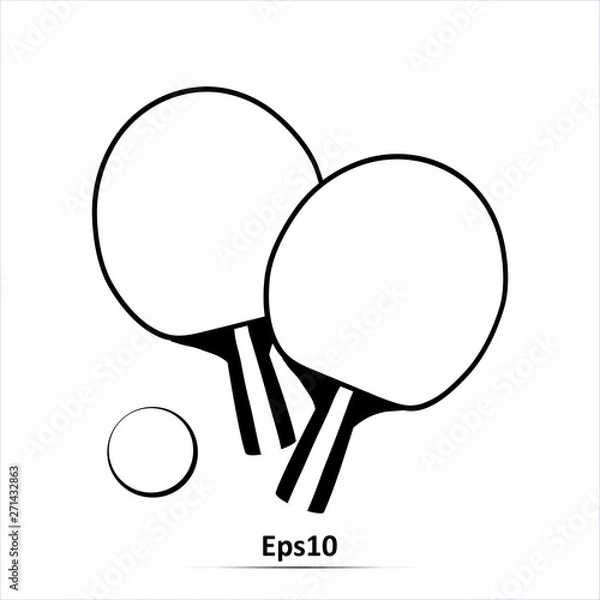 Obraz Table tennis icon. Vector Illustration Design.Eps10