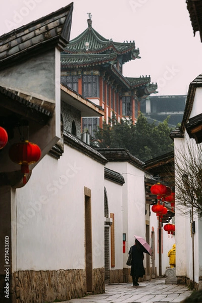 Obraz the famous historic and cultural area Sanfang Qixiang in Fuzhou