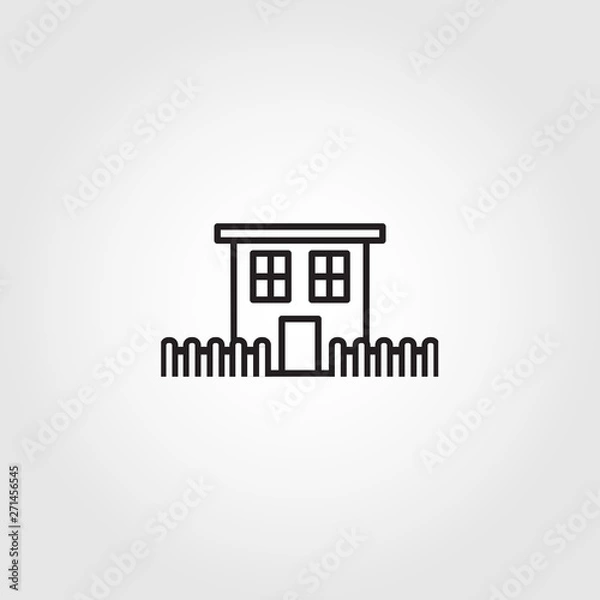 Obraz kindergarden vector icon on white background