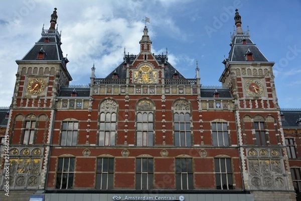 Obraz Amsterdam Centraal Station of May 8, 2015, Netherlands
