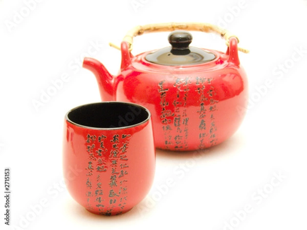 Fototapeta chinese teapot with cup