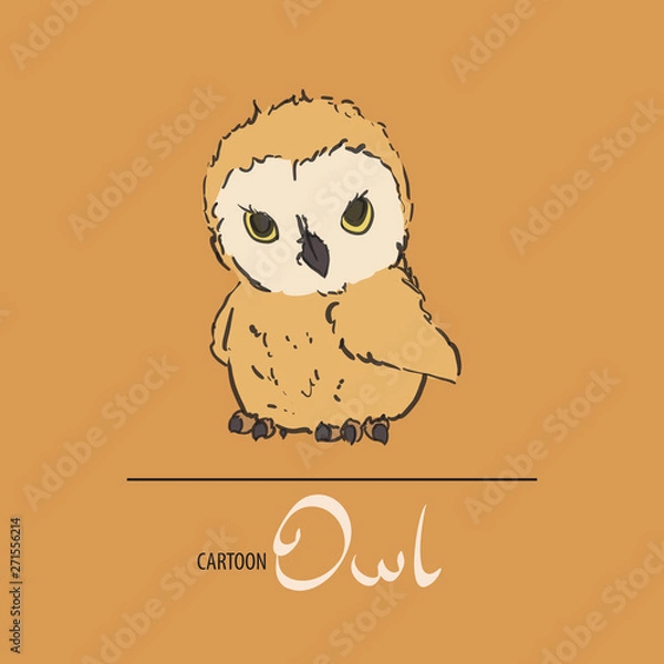 Fototapeta Cute owl illustration
