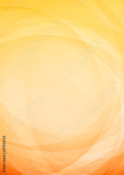 Fototapeta Abstract curved yellow orange background