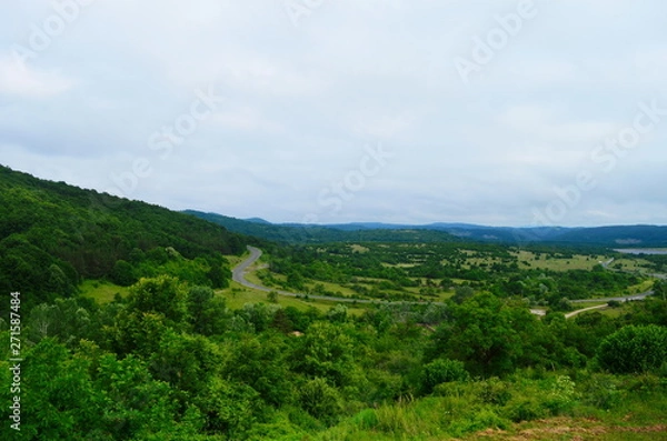 Fototapeta motel in a pine forest in the Bulgarian town of Malko Tarnovo