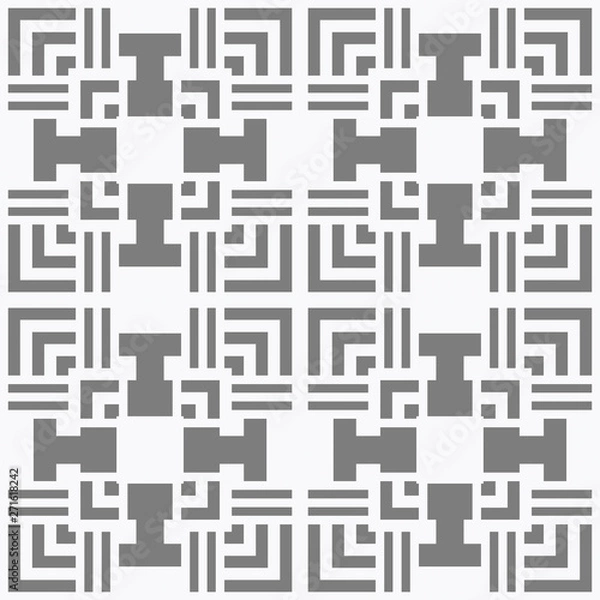 Fototapeta Grey and white pattern with simple design