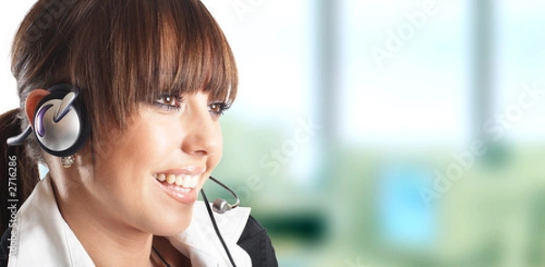 Fototapeta beautiful customer representative