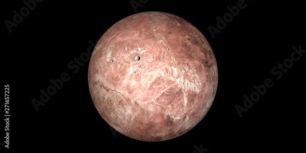 Obraz Makemake dwarf planet space black background