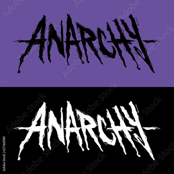 Obraz Lettering with single word ANARCHY