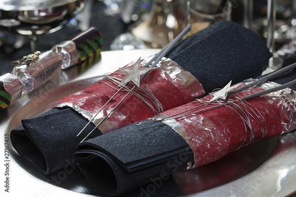 Obraz Tischgedeck zu Silvester