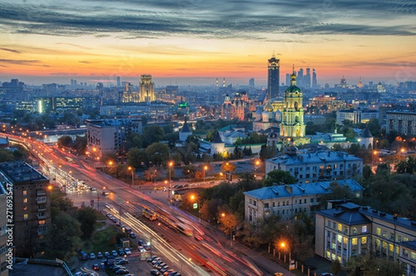 Fototapeta Moscow at sunset