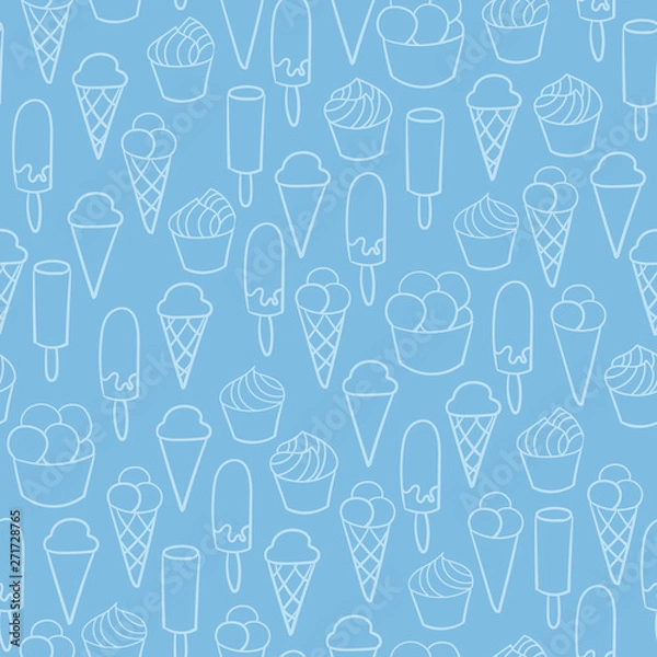 Obraz Ice cream shop promotion pattern advertising