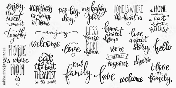 Obraz Lettering photography overlay set.