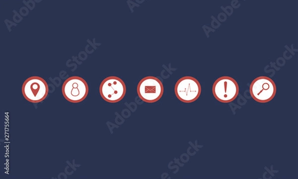 Fototapeta ICONS, web