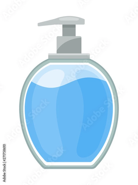 Obraz Liquid soap bottle isolated on white background