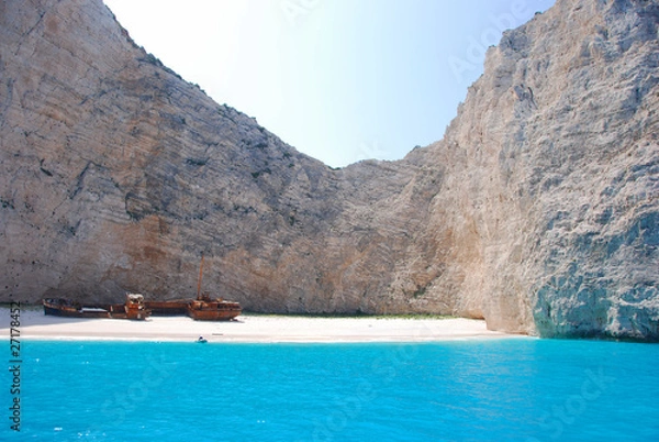 Fototapeta Shipwreck, Bay Navaggio on Zakynthos Island
