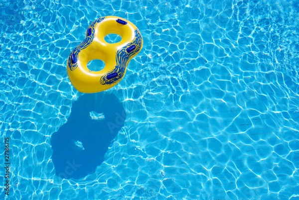Obraz ring in blue swimming pool