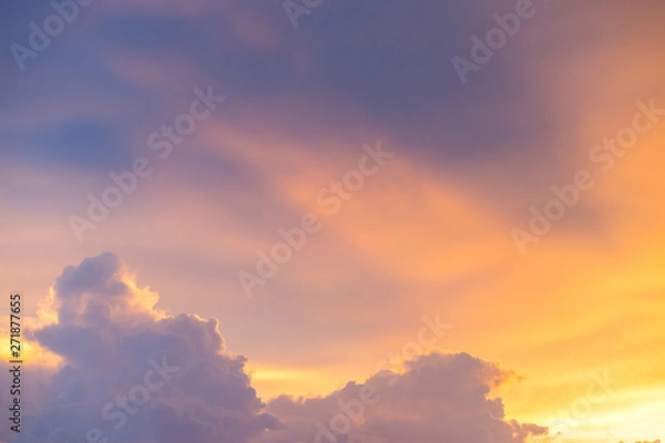 Obraz sky and clouds before sunset