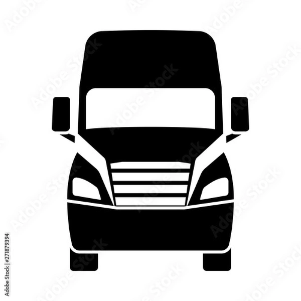 Obraz Truck Icon Front View