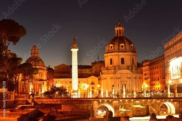 Obraz st marks basilica venice at night