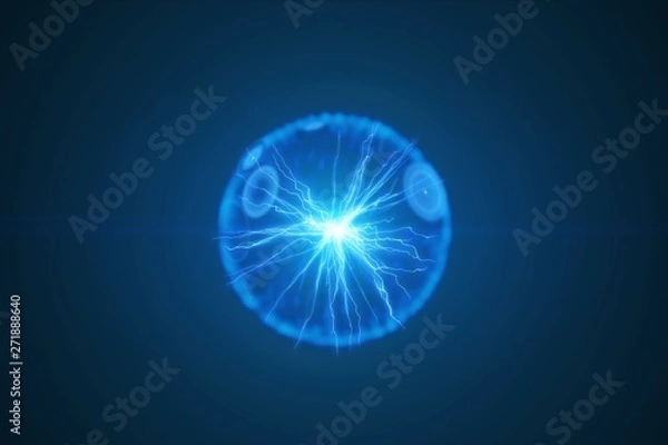 Obraz Electric power lighting sphere