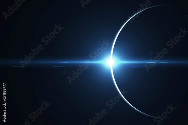 Fototapeta Beautiful solar eclipse