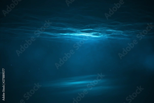 Fototapeta Underwater scene with light