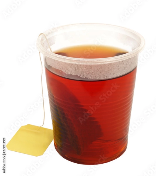 Obraz tea in plastic cup