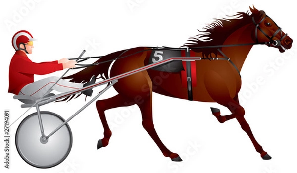 Obraz Harness racing, horse, gambling