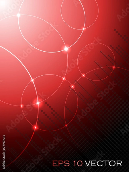 Obraz Abstract fantasy red background
