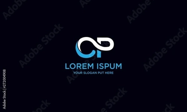 Fototapeta LOGO CP / OP LETTER