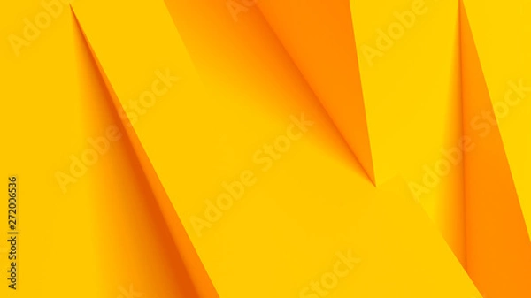 Obraz Abstract 3d geometric yellow background