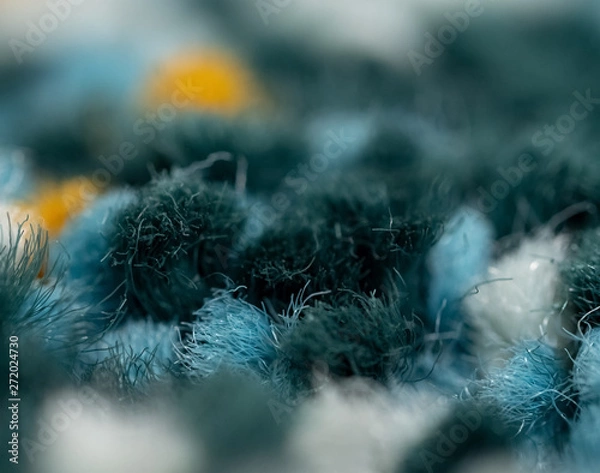 Obraz Synthetic carpet in macro format