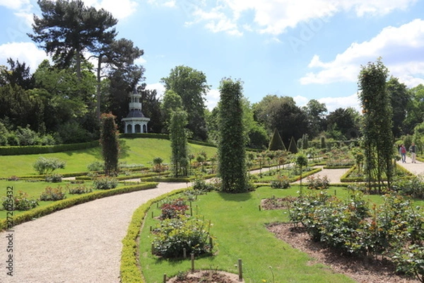 Obraz Roseraie du parc de Bagatelle à Paris