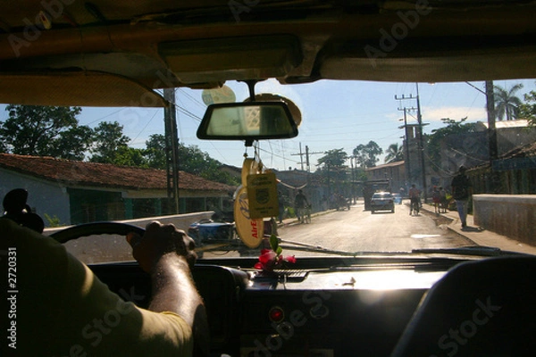 Obraz driving along, cuba