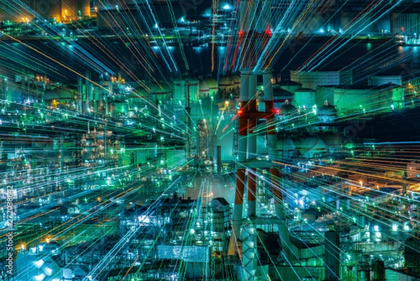 Obraz 工場夜景