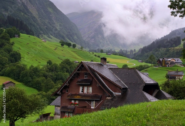 Fototapeta mountain chalet