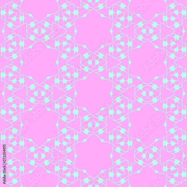 Obraz Pastel beauty pattern with floral elements