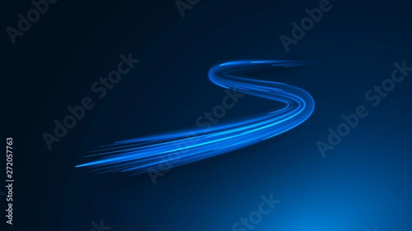 Fototapeta zigzag neon lines