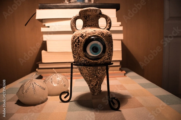 Obraz souvenirs evil eye beaded cube