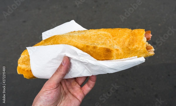 Obraz sausage roll with sausage