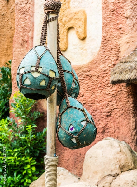 Obraz clay lights on a stick