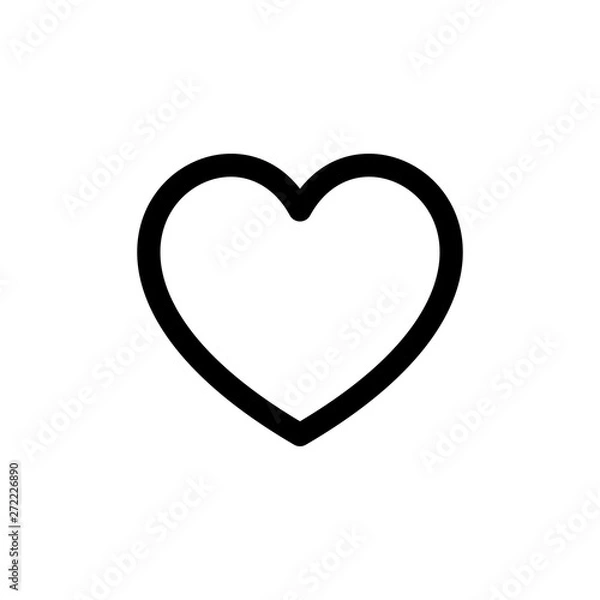 Fototapeta heart icon vector