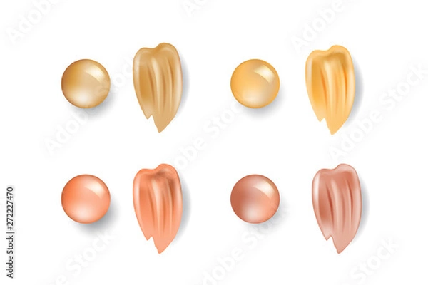 Obraz illustration of 3d foundation product for ads and promotion, cosmetic package ads, cosmetic poster for advertisement