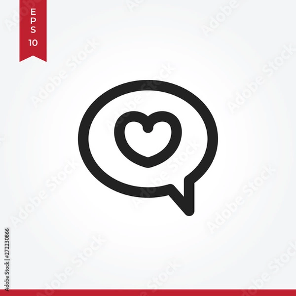 Obraz Bobble vector icon in modern style for web site and mobile app