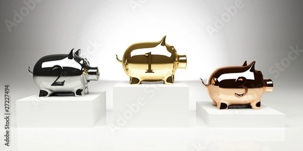 Obraz Sparschwein Siegerehrung