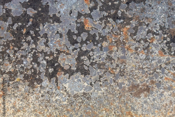 Fototapeta Grayish Old Weathered Metal Texture