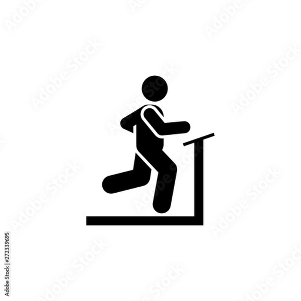 Fototapeta Running, man, sports, gym, exercise icon. Element of gym pictogram. Premium quality graphic design icon. Signs and symbols collection icon