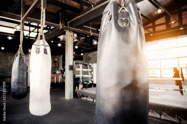 Obraz Punching bag in stadium.