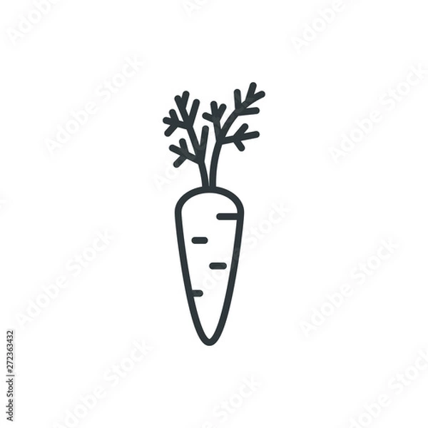 Obraz carrot vector icon
