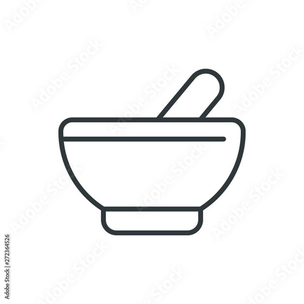 Obraz mortar vector icon